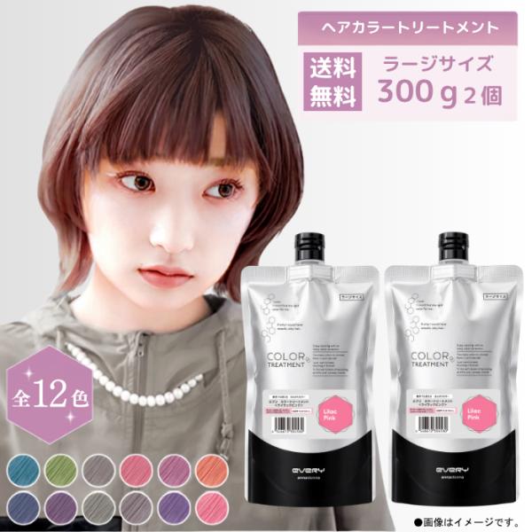 【26年8月発売】エブリ　カラートリートメント ラージサイズ(300g) 2個セット　アンナドンナ トリートメント ヘアカラー カラー剤  髪染めカラー