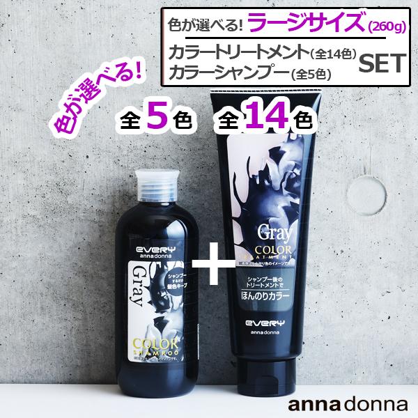 カラートリートメント ラージサイズ 260gとカラーシャンプーのセット