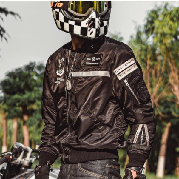 フライトジャケット バイクジャケット メンズ プロテクター付き 防風