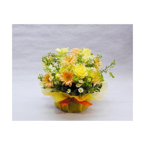 バラ ギフト ばら 誕生日の花  イエローカラー アレンジ　バースデー ギフト オレンジ 黄色 イエロー ギフト プレゼント 贈り物 バレンタイン プレゼント 爆買
