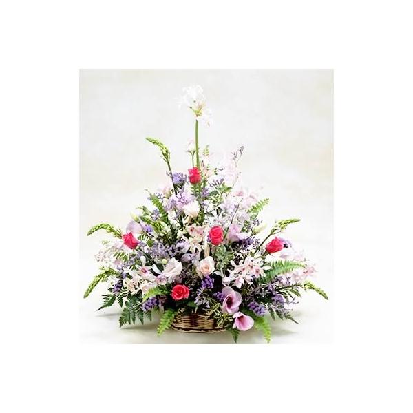 花 薔薇 優しいピンクの バラ と ラン お見舞い お祝い ギフト プレゼント 贈り物 バレンタイン プレゼント 爆買