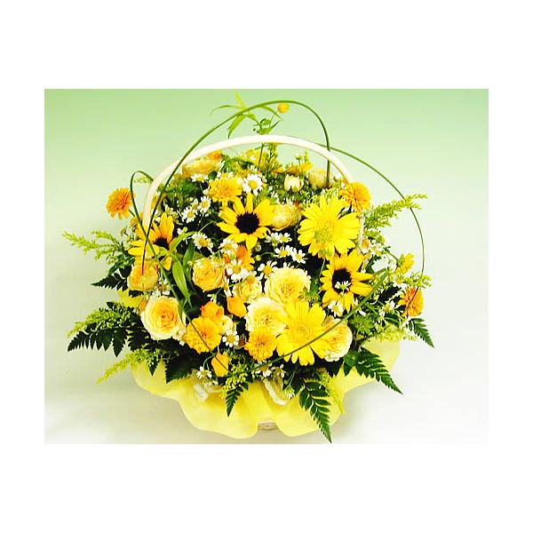 バラ ギフト ばら 誕生日の花  黄色のきらきらアレンジ ひまわり 翌日配達 ギフト プレゼント 贈り物 バレンタイン プレゼント 爆買
