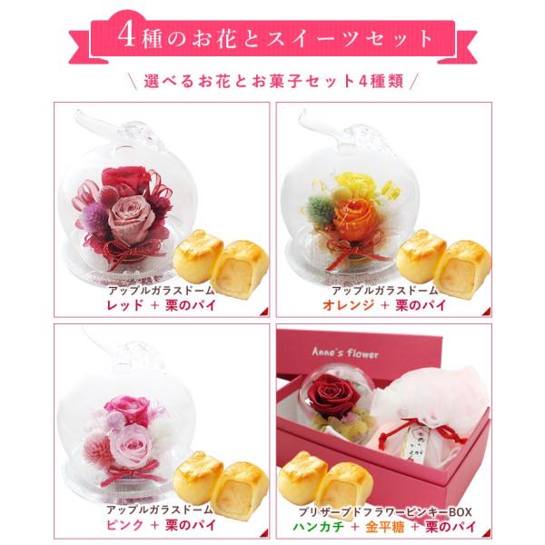 ピンキー Box プリザーブドフラワー アップル ガラス ドーム セット ボックス アレンジ お菓子 スイーツ 敬老の日 送料無料 Buyee Servis Zakupok Tretim Licom Buyee Pokupajte Iz Yaponii