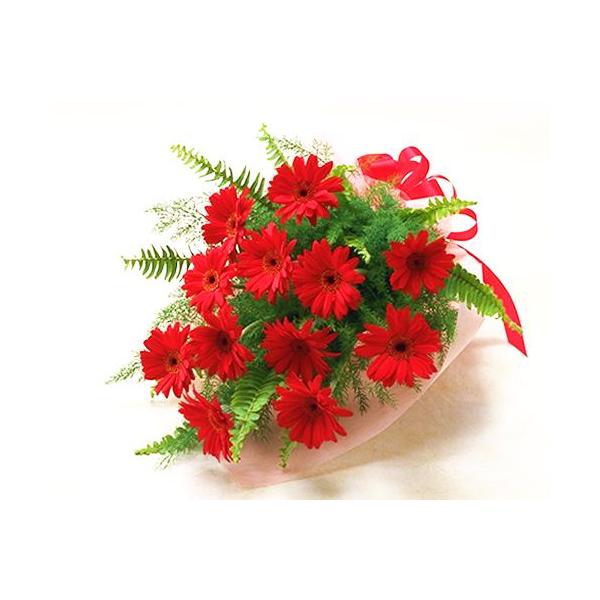 ガーベラレッド赤の 花束 　ブーケ 花束 ギフト プレゼント 贈り物 バレンタイン プレゼント 爆買