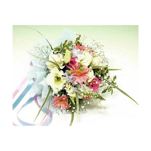 ピンクと白の優しいトーンのブーケ　花束　誕生日の花 ギフト プレゼント お祝い 贈り物 バレンタイン プレゼント 爆買