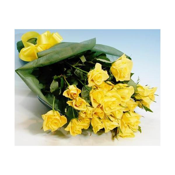 バラ 誕生日の花 薔薇 黄 バラ 20本 花束 バースデー  ギフト プレゼント 贈り物 卒業 クリスマス プレゼント お歳暮 爆買