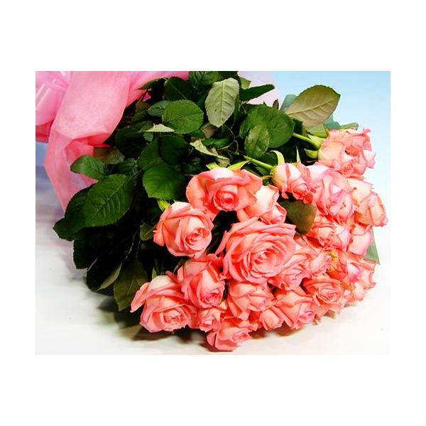 バラ ギフト　誕生日の花 薔薇 ピンク バラ 30本 花束 バースデー ギフト プレゼント 贈り物 クリスマス プレゼント お歳暮 爆買