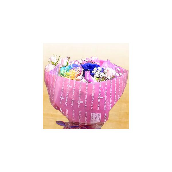 届いたら置くだけ！不思議なブーケ・季節のお花の夢のワンダーブーケ　誕生日・お祝い・結婚祝いの花の宅配 ギフト プレゼント 歓送迎 送別 退職 贈り物 卒業