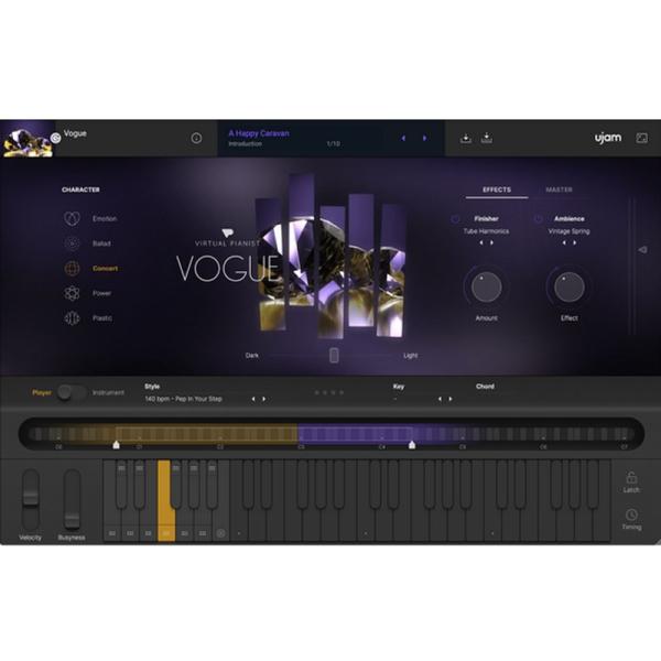 ■Virtual Pianist VOGUE最高のピアノを奏でるエンターテイナーポップミュージックで使用される数多くの楽器の中でも、プリマドンナとして絶対的な地位を持つグランドピアノ。華やかさや雄大さを楽曲に吹き込んでくれるこの楽器は、とて...