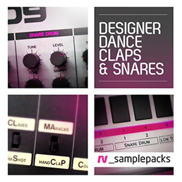 RV_Samplepacksのスネア〜クラップに特化したライブラリ・ハウス〜テックハウス〜エレクトロハウス向けスネア、クラップ、スタックス（スネアとクラップがレイヤーされたもの）のワンショットに特化して収録・合計200種類以上収録・収録形式...