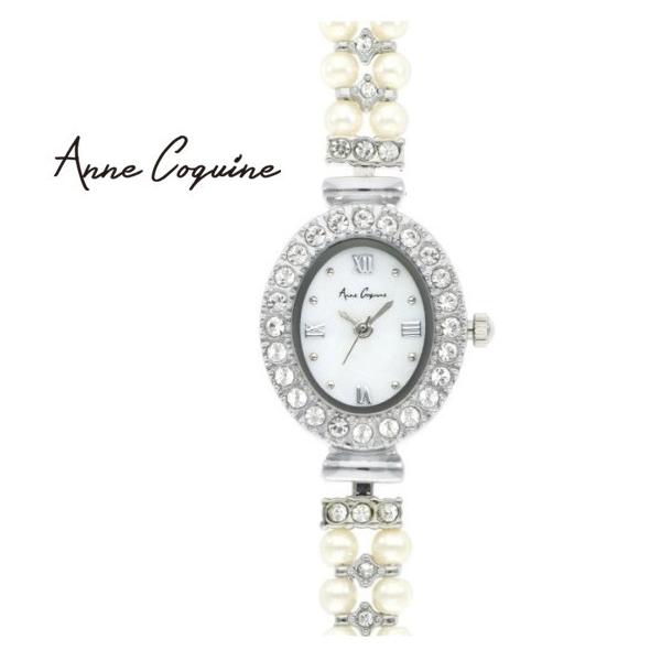 AnneCoquine 腕時計 時計 アンコキーヌ レディース パール 2連  