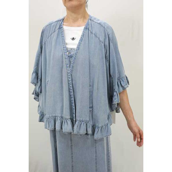 ayane 春夏値下げ【アヤン/826526/30%OFF】テンセルデニムVネック