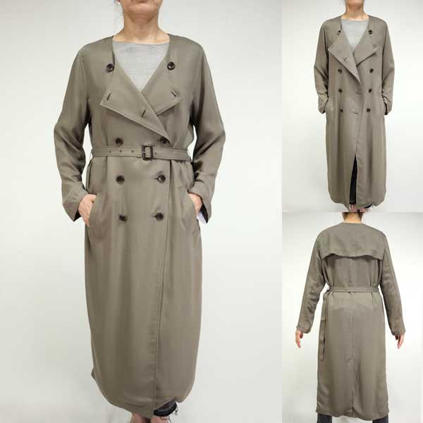 ミューニック munich コットンノーカラーコート　ベージュ　新品 Munich（ミューニック）｜ノーカラーコート一覧 - WEAR