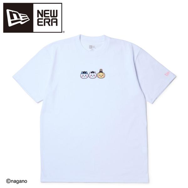 ニューエラ 半袖 コットン Tシャツ ちいかわ ちいかわ ハチワレ うさぎ ホワイト 14864556 レディース メール便配送