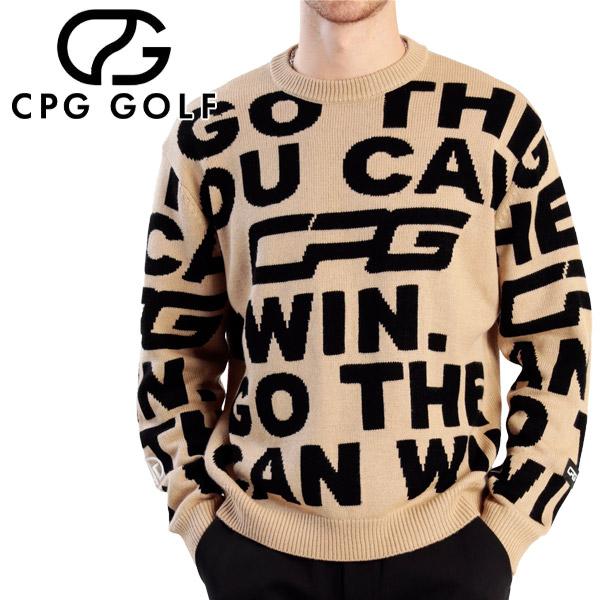 CPG GOLF メッセージグラフィカルニット セーター メンズ ゴルフウェア  
