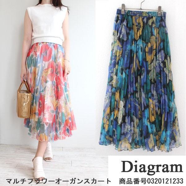 SALE セール 0320121233 マルチフラワーオーガンスカート Diagram  