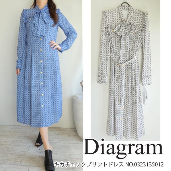 SALE セール 0323135012,Diagram,キカチェックプリントドレス ,GRACE