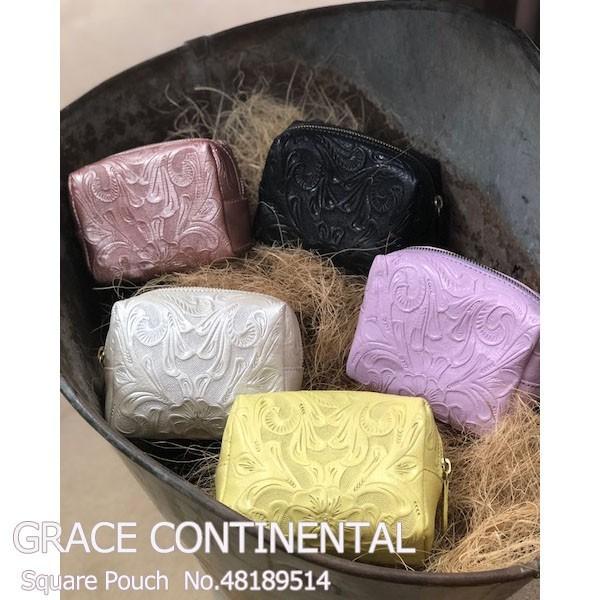 期間限定sale グレース グレースコンチネンタル Square Pouch ポーチ カービング 化粧ポーチ メイク ファッション雑貨 送料無料 あすつく グレースコンチネンタルならannie 通販 Yahoo ショッピング