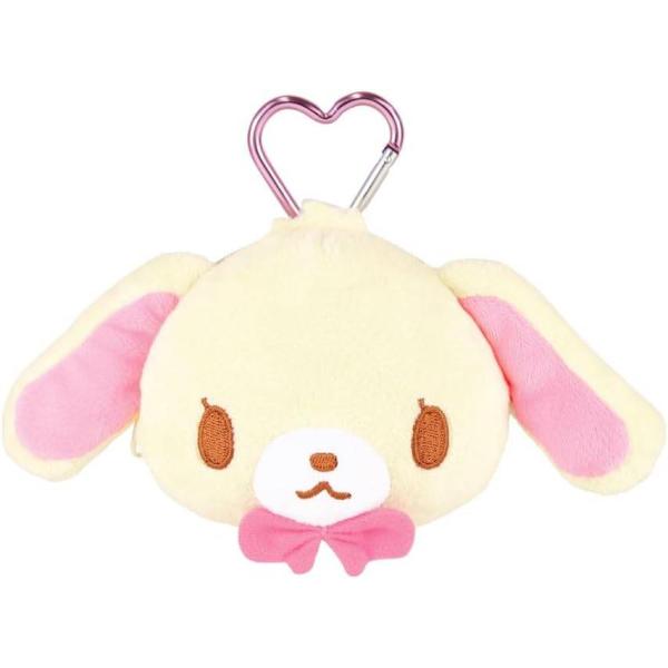 シュガーバニーズ　しろうさ　カラビナ付　ぬいぐるみマスコット 　フェイスデザイン