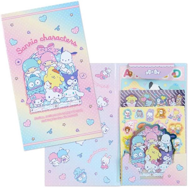 他サイト： サンリオキャラクターズ ボリュームシールセット 078255 100柄　２００ピース入りの商品画像