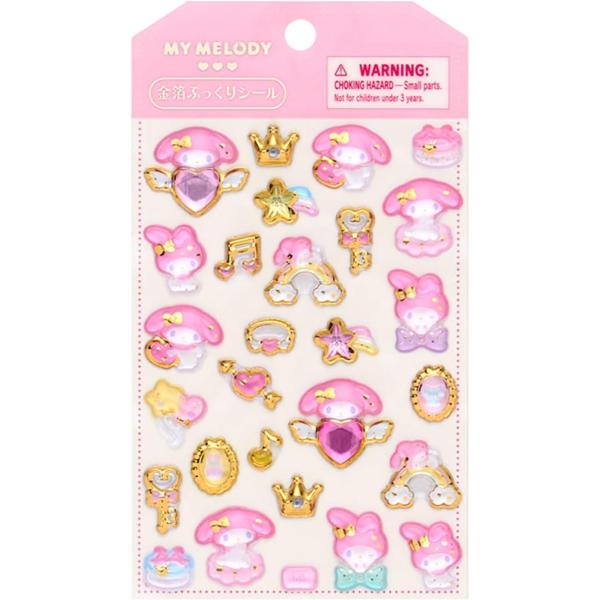 マイメロディ　マイメロ　金箔ぷっくりシール シール 226254