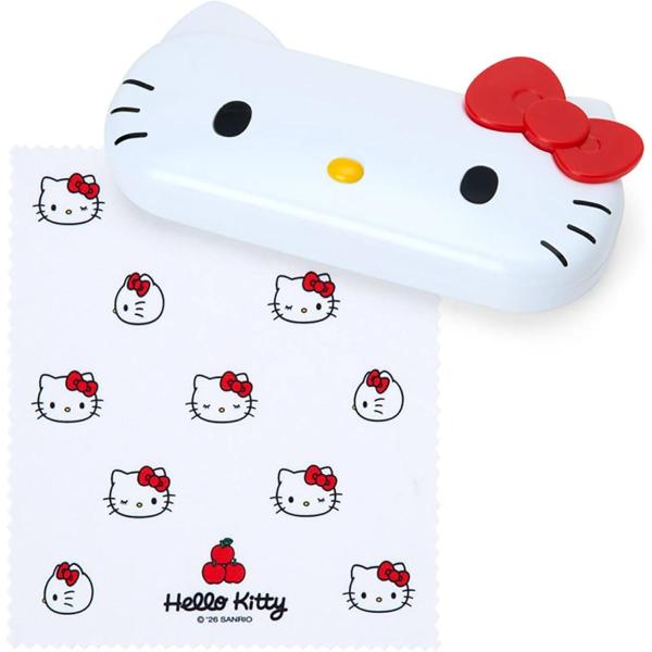 ハローキティ キティ フェイス形メガネケース 588199 クロス付き
