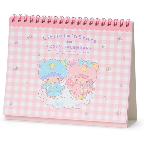 リトルツインスターズ キキ ララ リングカレンダー 2026 卓上 622061