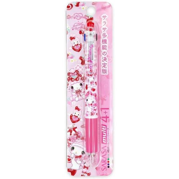 マイメロディ　マイメロ　飴ノ森ふみか 4色　ボールペン＋シャープ SARASA multi 4＋1　多機能ペン