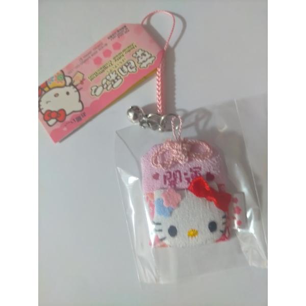 ハローキティ 開運お守りストップ キティ 恋愛 根付 ピンク : 杏仁堂