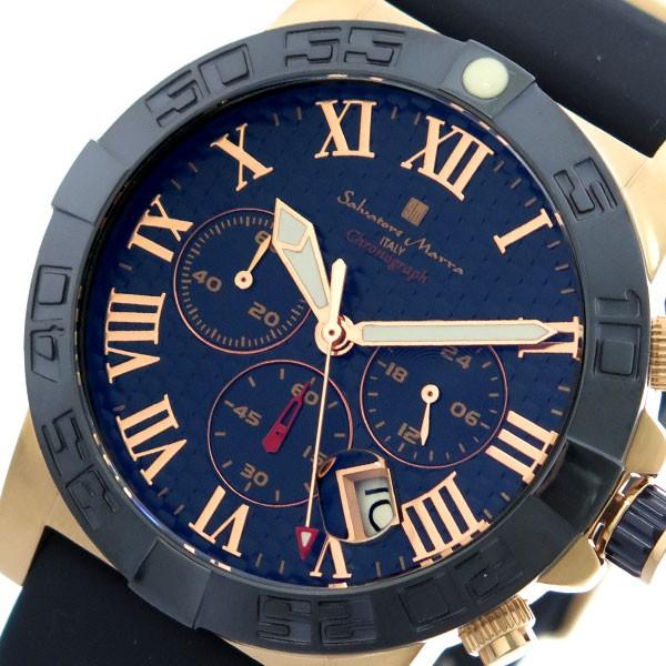 サルバトーレマーラ Salvatore Marra 出荷 腕時計 メンズ ピンクゴールド Sm Pgbl ネイビー クォーツ