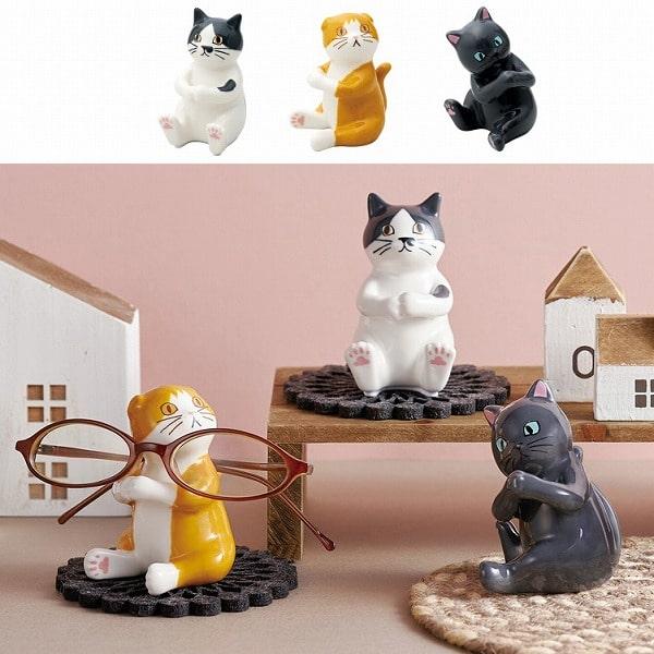 品番メガネスタンドハチワレ スコティッシュ クロサイズハチワレ：約4.8×6.4×8.4cmスコティッシュ：約6.6×5.3×7.8cmクロ：約5.9×7×8.6cm素材ニューボン備考ギフトボックス入り原産国中国ブランドセトクラフトご注意※...