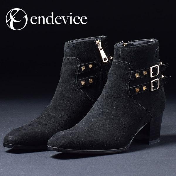 ヒールブーツ メンズ ショートブーツ ジョッパーブーツ 本革 サイドジップ スタッズ 舞台 衣装 Elb126 1 スニーカー サンダル メンズ 靴 An 通販 Yahoo ショッピング