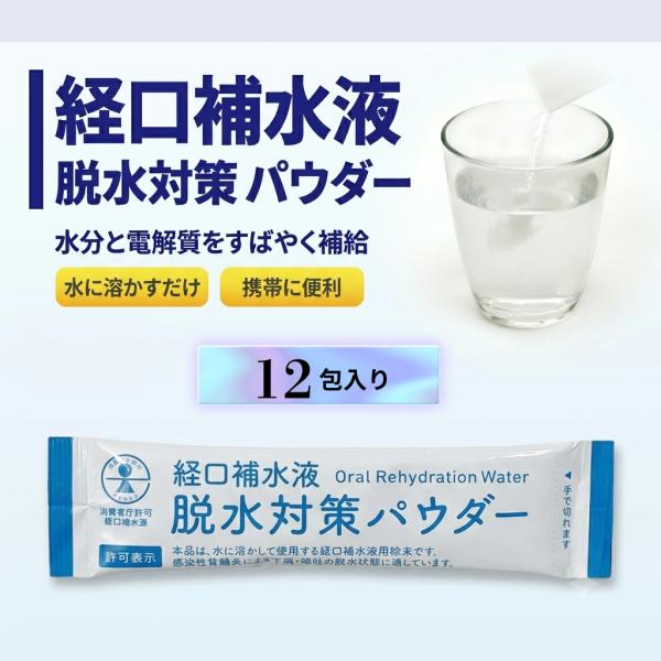 経口補水液 脱水対策 パウダー 12包 個包装 五洲薬品 粉末 脱水対策パウダー 熱中症対策 スティック ポイント消化 爆買