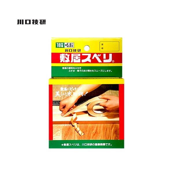 川口技研 敷居スベリ 18mm幅×5.8m巻 一般用 ハクリ紙あり 2色木肌調 C-1805 1巻入