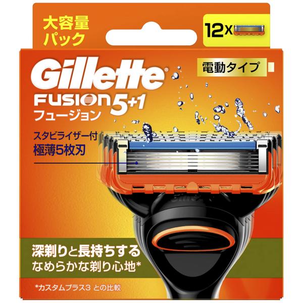 P&G ジレット Gillette フュージョン 電動タイプ 替刃12コ入