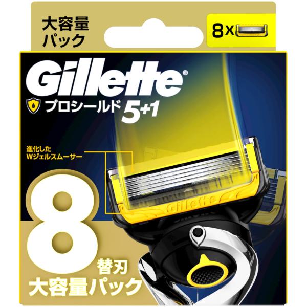 ■キャッチコピー進化したWジェルスムーサー■商品概要ジレットのプロシールド替刃、8個入りの大容量パックです。■スペック数量:8個スムーサー:Wジェルスムーサー■おすすめポイント大容量パックでお得進化したスムーサーで快適なシェービング