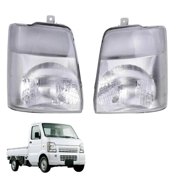 キャリー DA63T スクラム DG63T ヘッドライト 左右セット レベライザーなし 純正互換 35320-67H00 35120-67H00