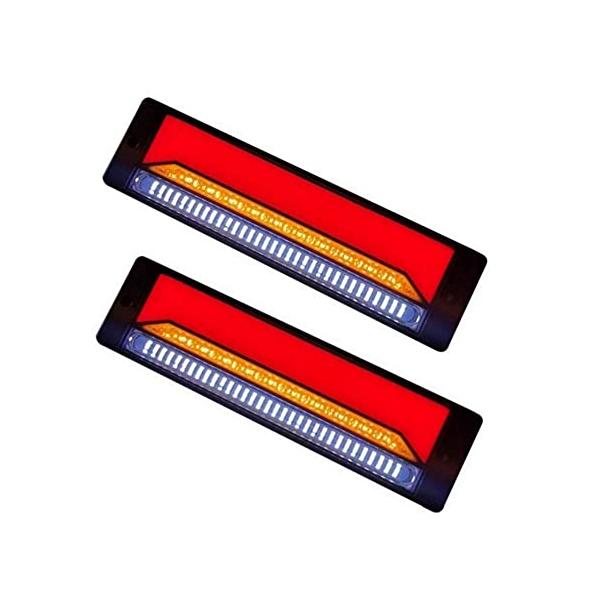 one+lifestyle LED テール ランプ 流れる ウインカー トレーラー トラック 軽トラ 汎用 12V 24V 兼用  (スモーク)