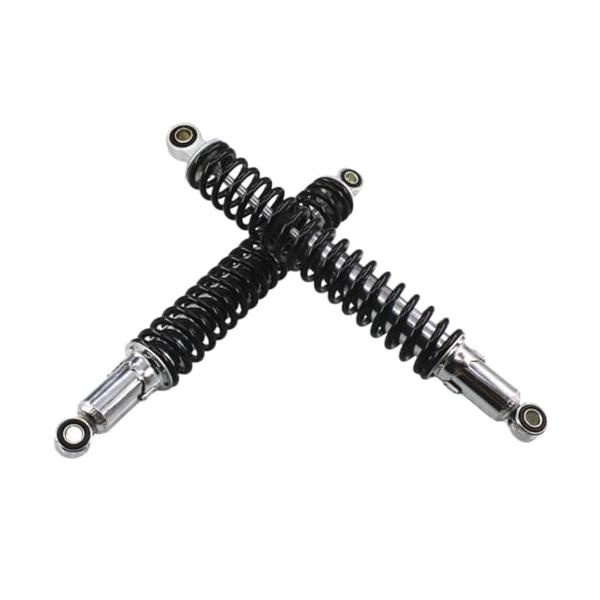 「【高性能エアショック】このリアショックサスペンションは、400mmの汎用品で、ほとんどのバイクに対応。荒れた道路でも衝撃を吸収し、快適な乗り心地を提供します。【幅広い適合車種】ユニバーサル仕様で、50ccから300ccのストリートバイク、...