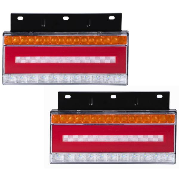one+lifestyle トラック 24V LED テールランプ 左右セット 流れるウインカー シーケンシャル スモール ブレーキ バック 一体型 汎用 取付29cm