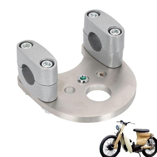 ハンドルポスト ホンダ用 バーハン化キット スーパーカブ C50〜C90等対応 (シルバー)