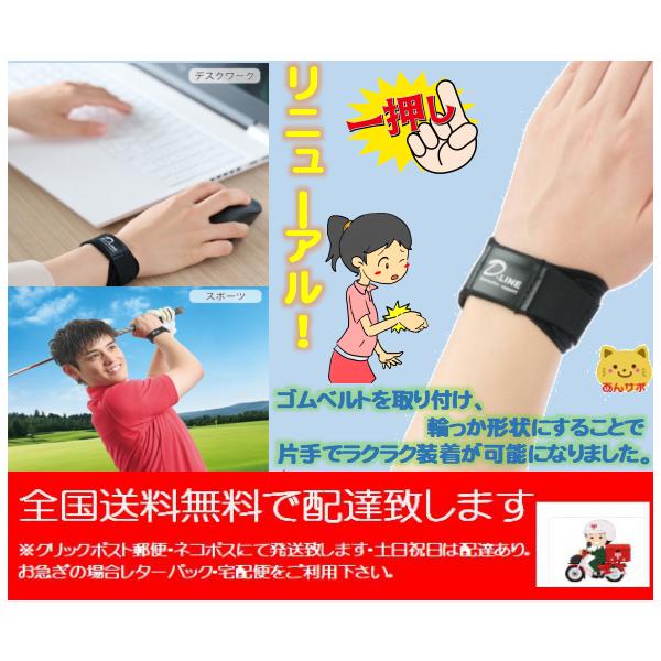 ■リニューアルポイント：ゴムベルトを取り付け、輪っか形状にすることで片手でラクラク装着が可能になりました。■特徴・手首にフィットしやすい3つの特殊形状パッドで、手首をしっかりガード！・補助ベルト引っ張り具合で、前腕の回内・回外の動きをコント...
