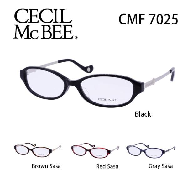 メガネ 度付き レディース セシルマクビー 眼鏡 Cmf 7025 レディース オーバル 度なし 伊達メガネ Cecil