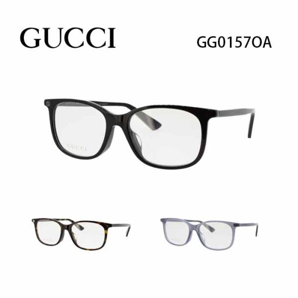 メガネ 度付き 男女兼用 グッチ メガネフレーム Gucci Gg0157oa スクエア 伊達メガネ サイズ 52 国内