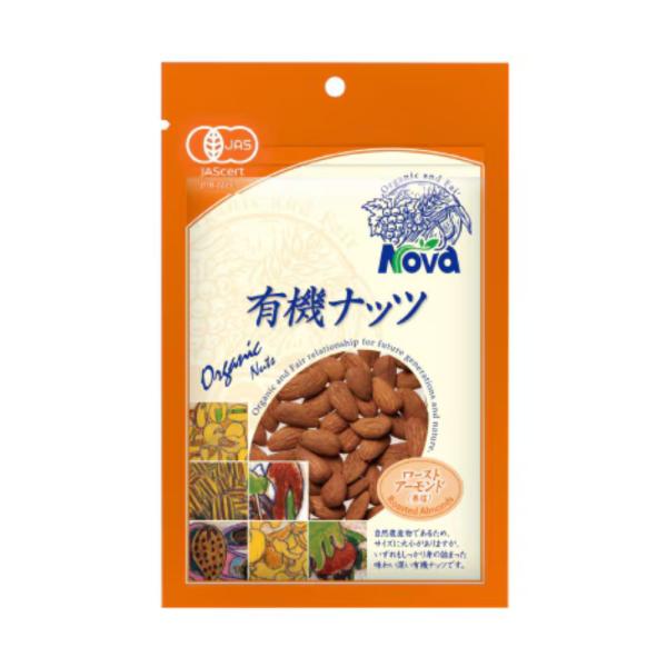 ノヴァ 有機ナッツ・ローストアーモンド 80g