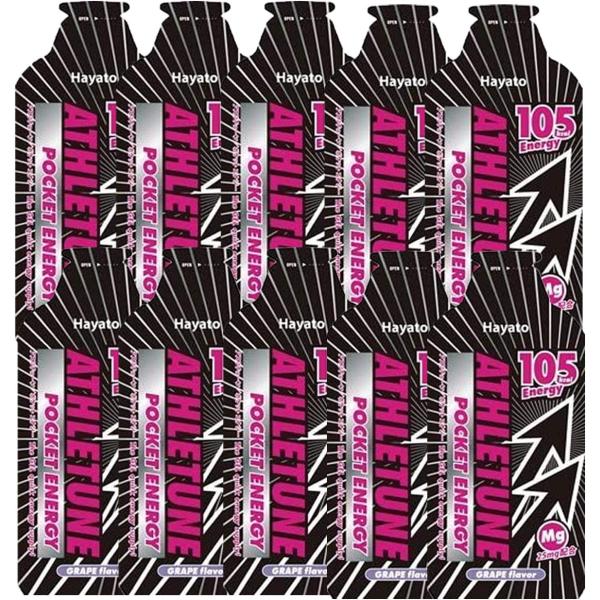 アスリチューン ポケットエナジー運動中「エネルギージェル」 グレープ味　ATHLETUNE POCKET ENERGY(47ｇ×10個)