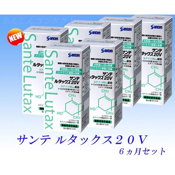 【新品未開封】サンテルタックス20V 90粒×6 サンテ ルタックス20V 90粒（サンテ ルタックス20＋ビタミン