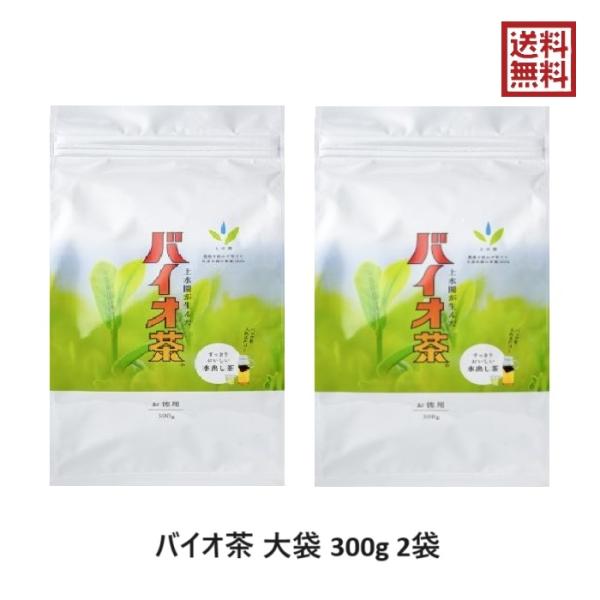 バイオ茶 宮崎上水園 300g 2袋 大袋 水出し 無農薬 お茶 緑茶 ティーパック