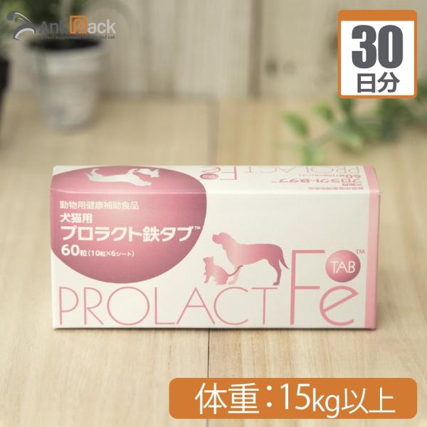 プロラクト鉄タブ 犬用 体重15kg以上 1日3粒30日分 : Ant.Pack獣医師
