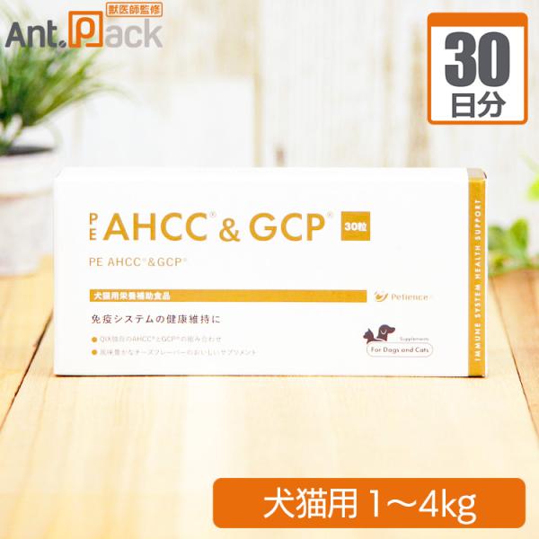 PE AHCC＆GCP 犬猫用 体重1kg〜4kg 1日1粒30日分 : Ant.Pack獣